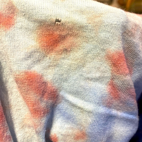 Oversized Cut Out Cotton Tie Dye A/C Let There Be Rock T-Shirt sz M ? Band Tee - Picture 4 of 5